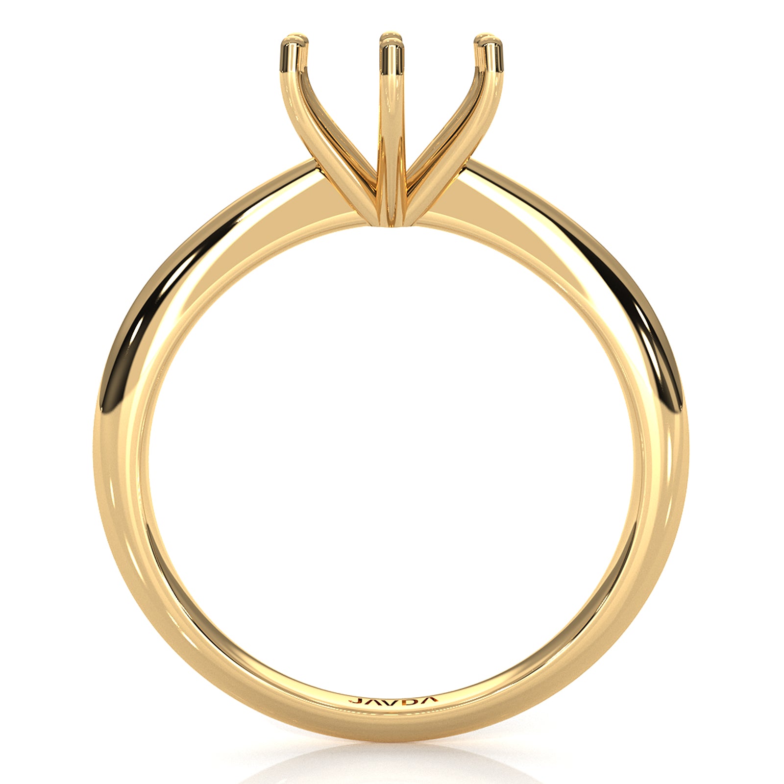 4.2g Six Prong Set Solitaire  Semi Mount Engagement Ring Setting 3mm